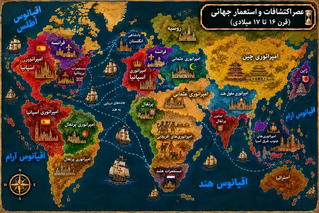 نقشه قرن 16 تا 17