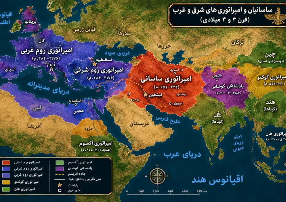 نقشه دوره ساسانیان