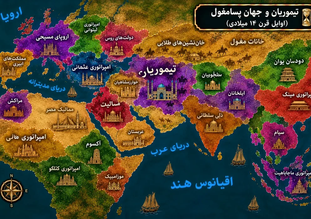 اوایل قرن چهاردهم میلادی؛ تیموریان و جهان پسامغول